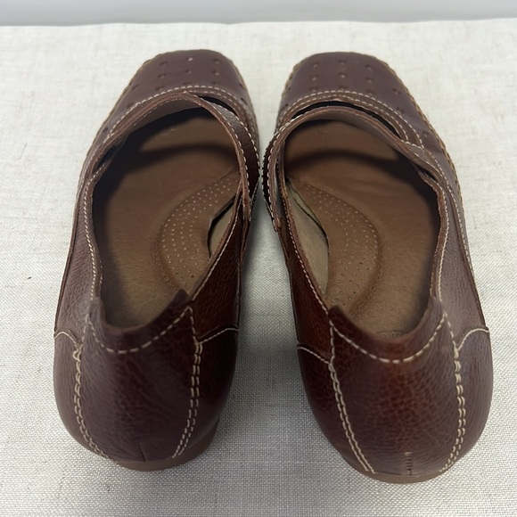 Nurture by Lamaze Mary Janes Womens Leather Comfort Brown Sandals Flats size 6.5 - Picture 4 of 8